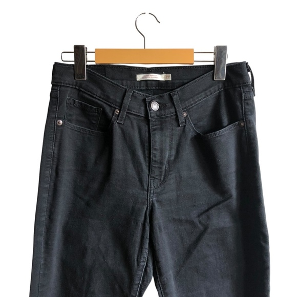 Levi’s Classic Bootcut Jeans Mid Rise Stellar Stretch Size 27 Soft Black - Picture 3 of 16